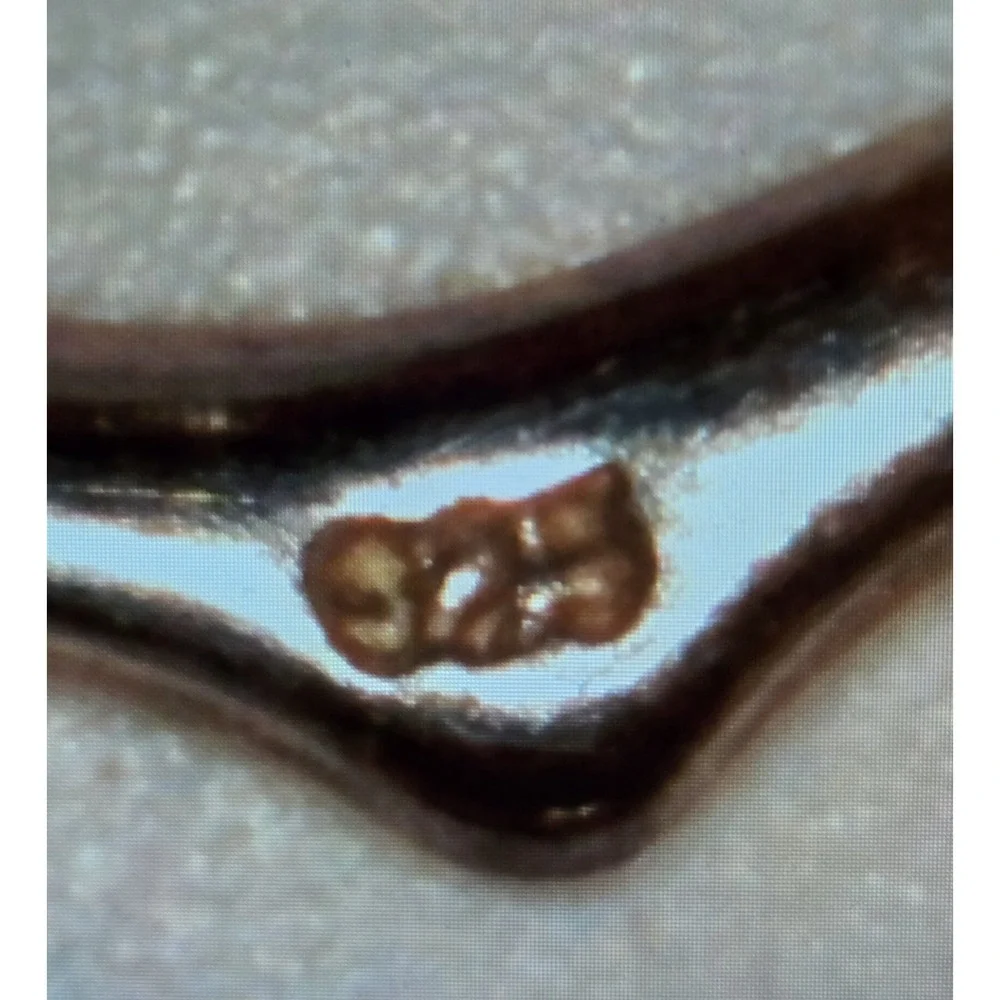 Vintage‎ Minimalist Solid Sterling Silver Heart Pendant 925